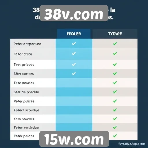 Comparação entre 38v.com e concorrentes do setor